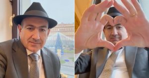 Пока у посольства Армении митинговали, Пашинян слал сердечки из отеля с видом на ФСБ