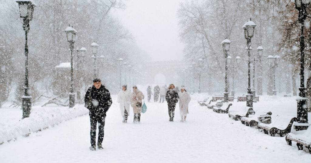 В Москве объявлено экстренное предупреждение из-за надвигающейся снежной бури