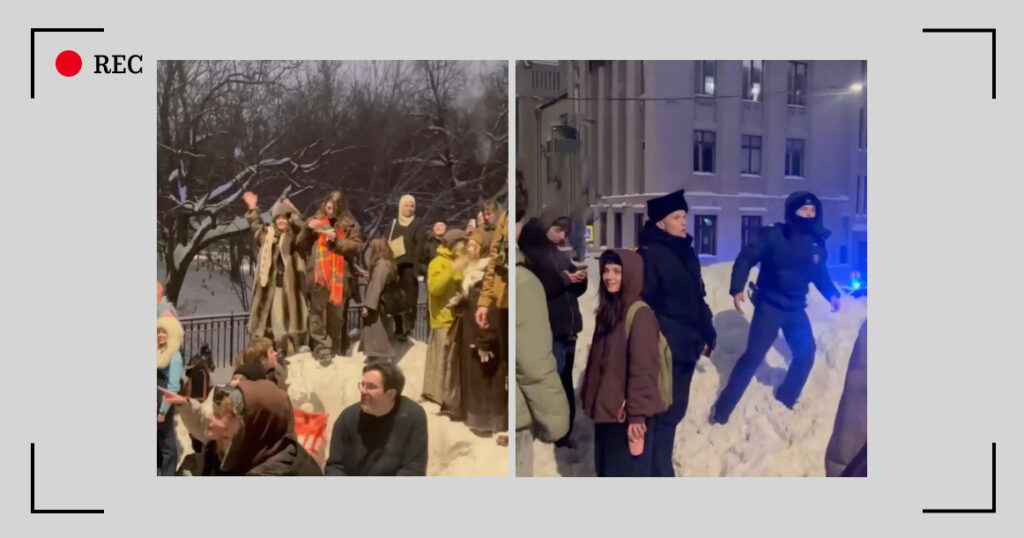 Миусская снежная дюна стала как дом культуры — там даже разгоняют концерты