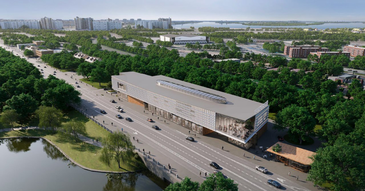 Прямо возле пруда у метро «Текстильщики» построят вот такой торговый центр