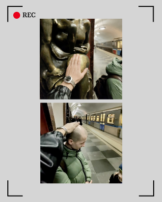 Парень устроил на «Площади Революции» потирание пассажиров вместе со скульптурами