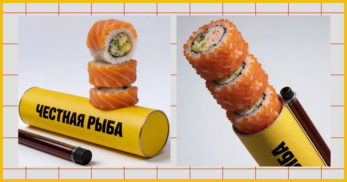 В сети «Честная рыба» появились роллы в тубусе