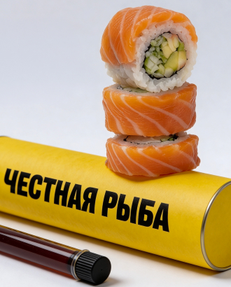 В сети «Честная рыба» появились роллы в тубусе