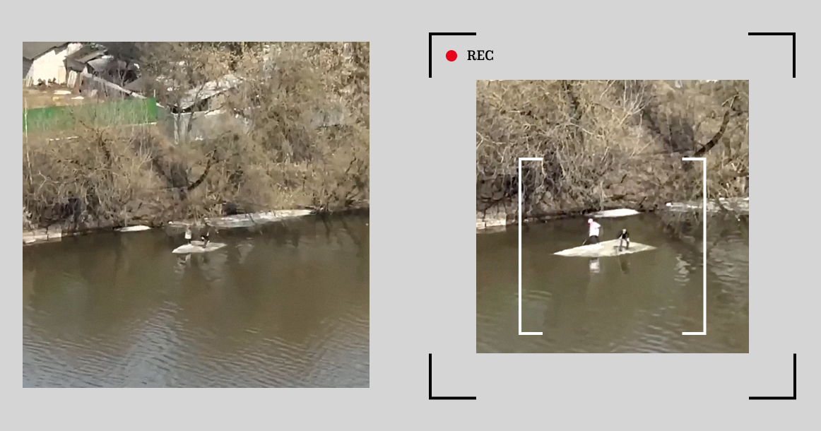 На Москве-реке в районе Новой Риги заметили людей, плывущих на льдине