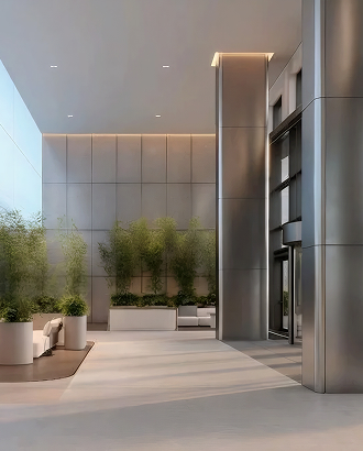 Forma показала, каким будет лобби делового пространства «Дженга»