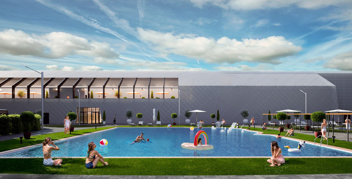 В Нагатино построят спортивный комплекс в стиле индастриал с открытым бассейном