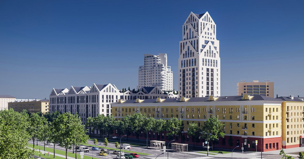 Появился проект ЖК с башней на месте Института кристаллографии РАН на Ленинском