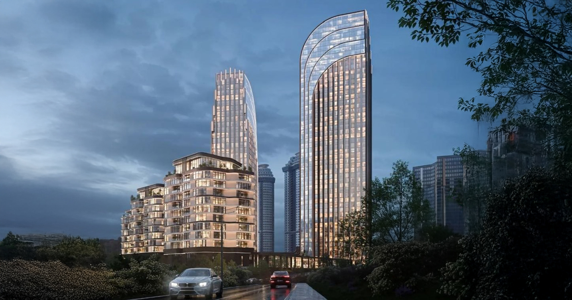 На углу Мосфильмовской и Ломоносовского построят жилые дома как «флешки», воткнутые в землю