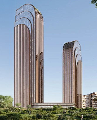 На углу Мосфильмовской и Ломоносовского построят жилые дома как «флешки», воткнутые в землю