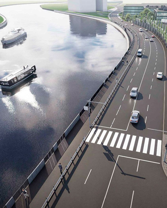 Собянин показал, как будут выглядеть реконструированные Крутицкая и Симоновская набережные