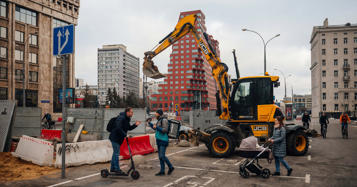 Марафон, ремонт, Шекспир — почему в Москве всегда все перекрыто?
