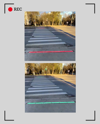 В Царицыно появилась светящаяся разметка для пешеходов