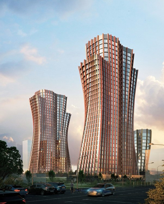 Вот такой ЖК о трех башнях с талией построят у метро «Калужская»