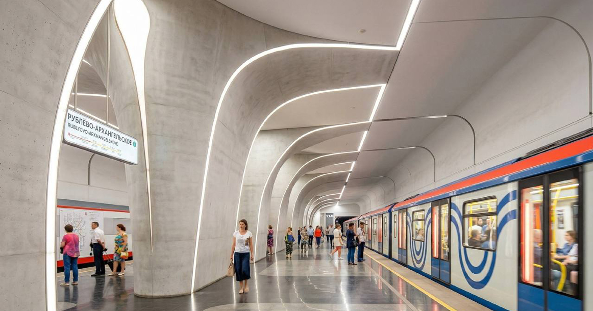 Пещера из светлого камня: появился проект станции «Рублево-Архангельское»