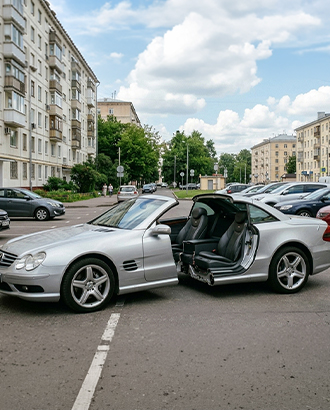 Москвич распилил Mercedes пополам во время раздела имущества с бывшей женой