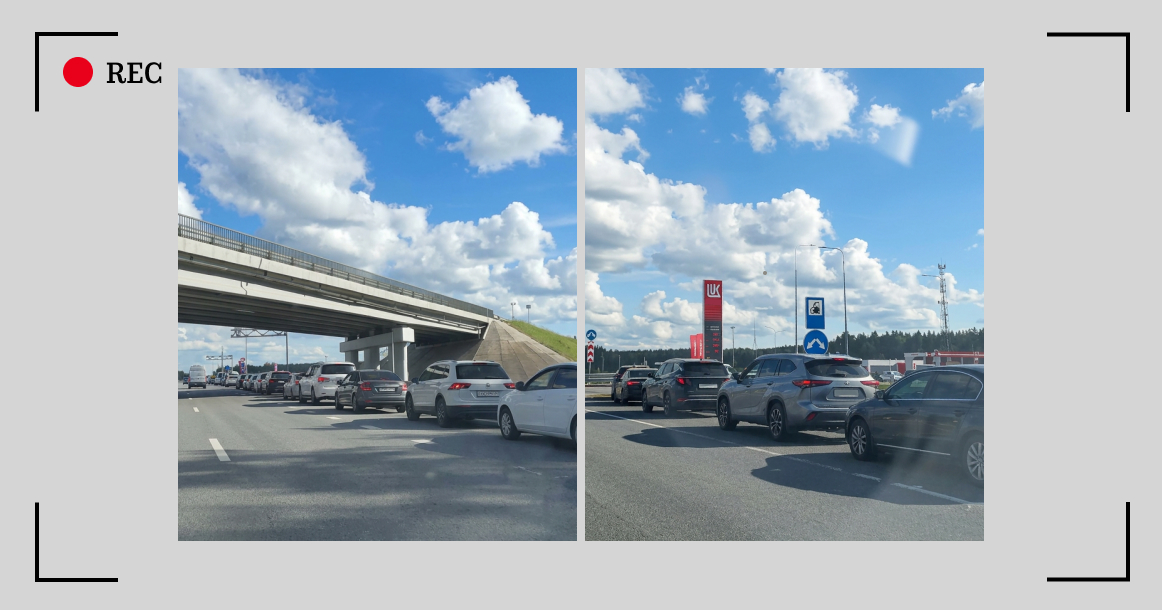 Очередь за бензином на трассе Москва — Петербург занимает три часа