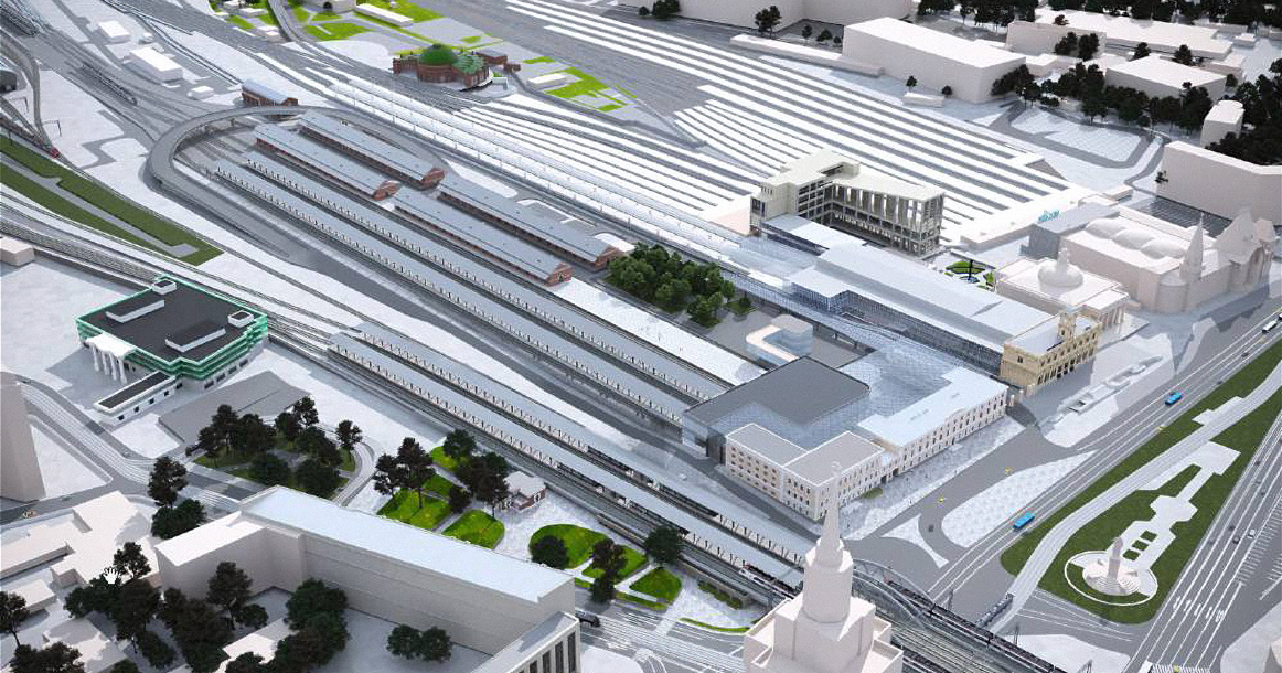 Появился проект московского терминала ВСМ на Комсомольской площади