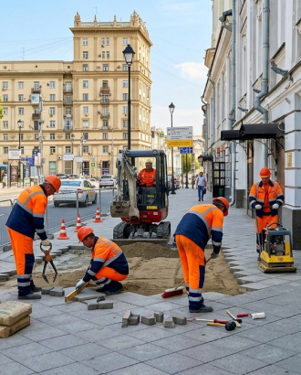 Плитку в центре чаще и больше всего перекладывают в районе Покровки и проспекта Мира