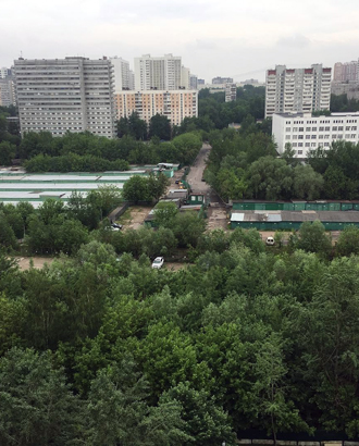 Вид из моего окна: на улицу Академика Волгина