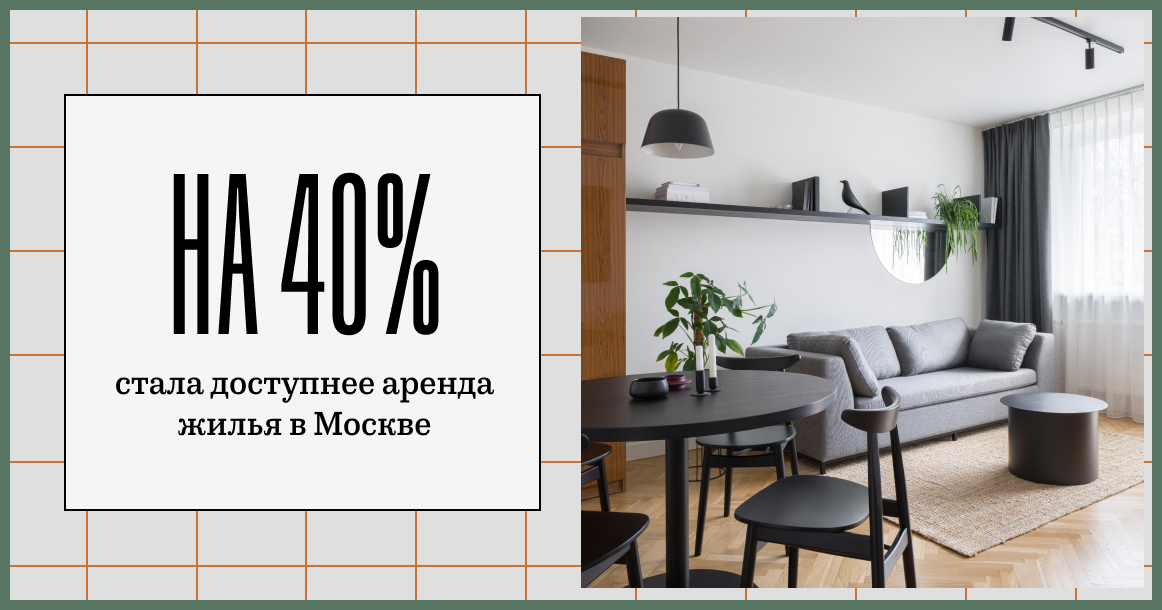 Внезапно аренда жилья в Москве за 20 лет стала на 40% доступнее