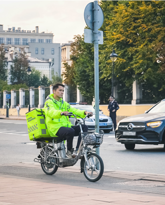 Число аварий с велокурьерами в Москве взлетело на 125% с начала года
