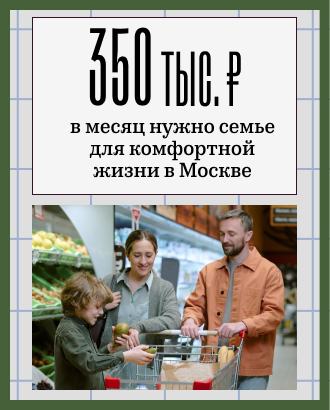 Эксперты: семье в Москве нужно до 350 тысяч в месяц для комфортной жизни