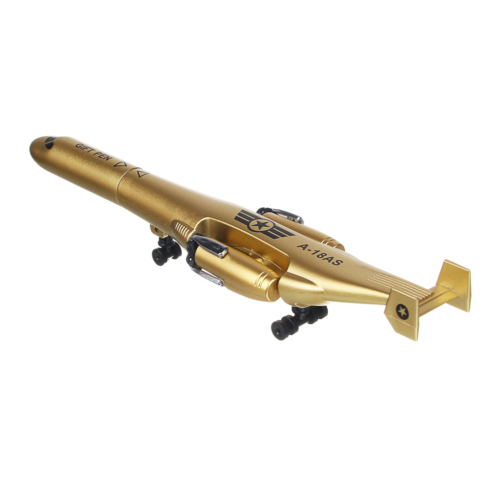 Ручка гелевая синяя, в форме вертолета, выдвижные винты и колеса, пластик, 3 цвета корпуса - #4