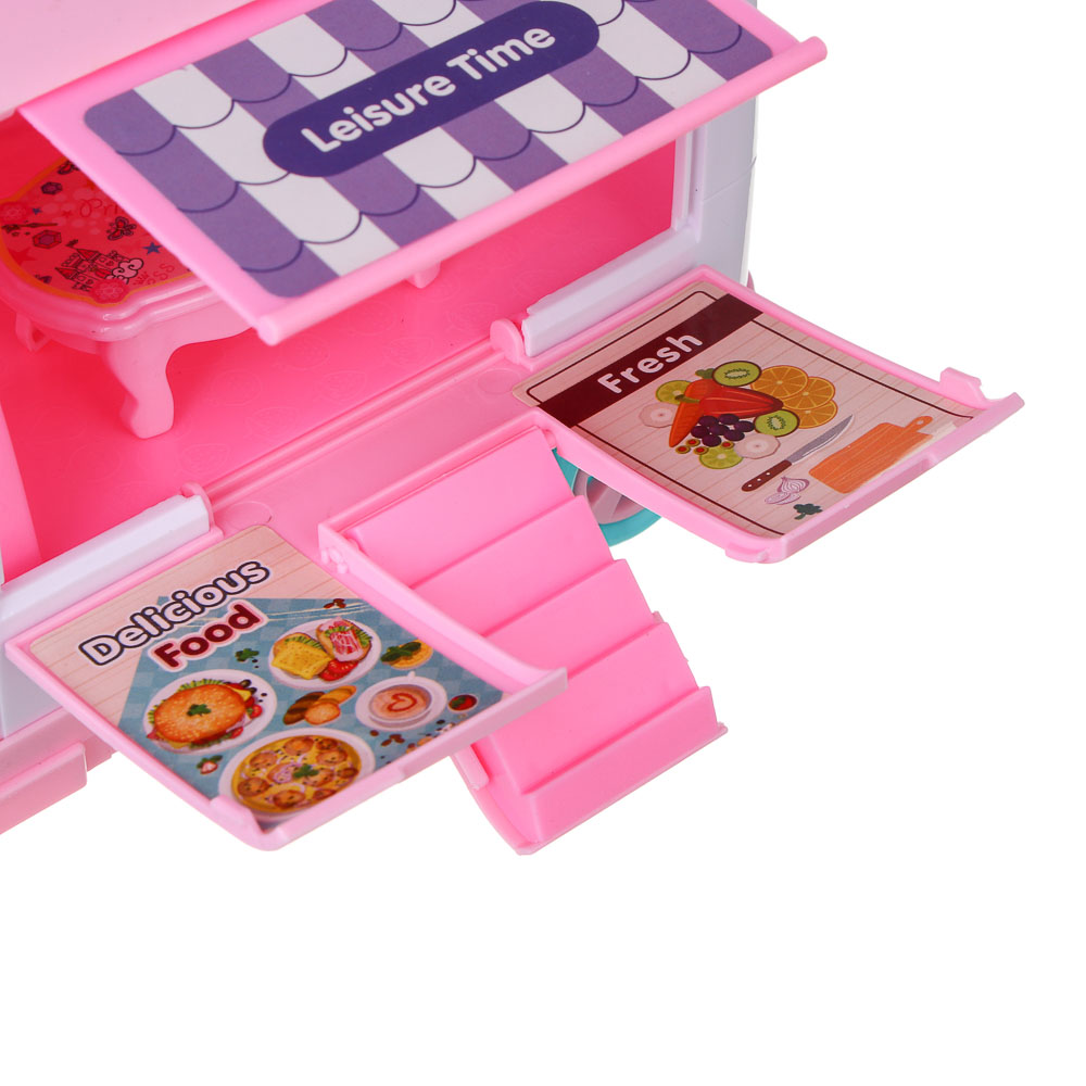 ИГРОЛЕНД Игровой набор мебели для кукол, с домом на колесах, ABS, PP, 49,3х16,5х24,8 см - #9