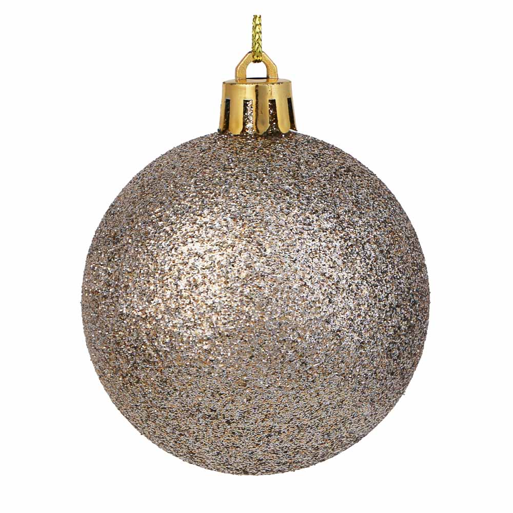 СНОУ БУМ Набор гладких шаров 6 см, 18 шт, шампань, 26-170 - #2