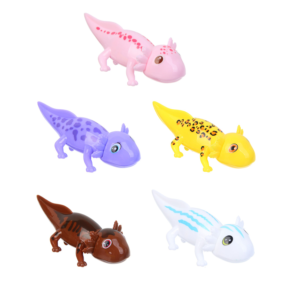 ИГРОЛЕНД Игрушка антистресс липкие лапки "Аксолотли", TPR, пластик, 17х3х14см, 5 дизайнов - #2