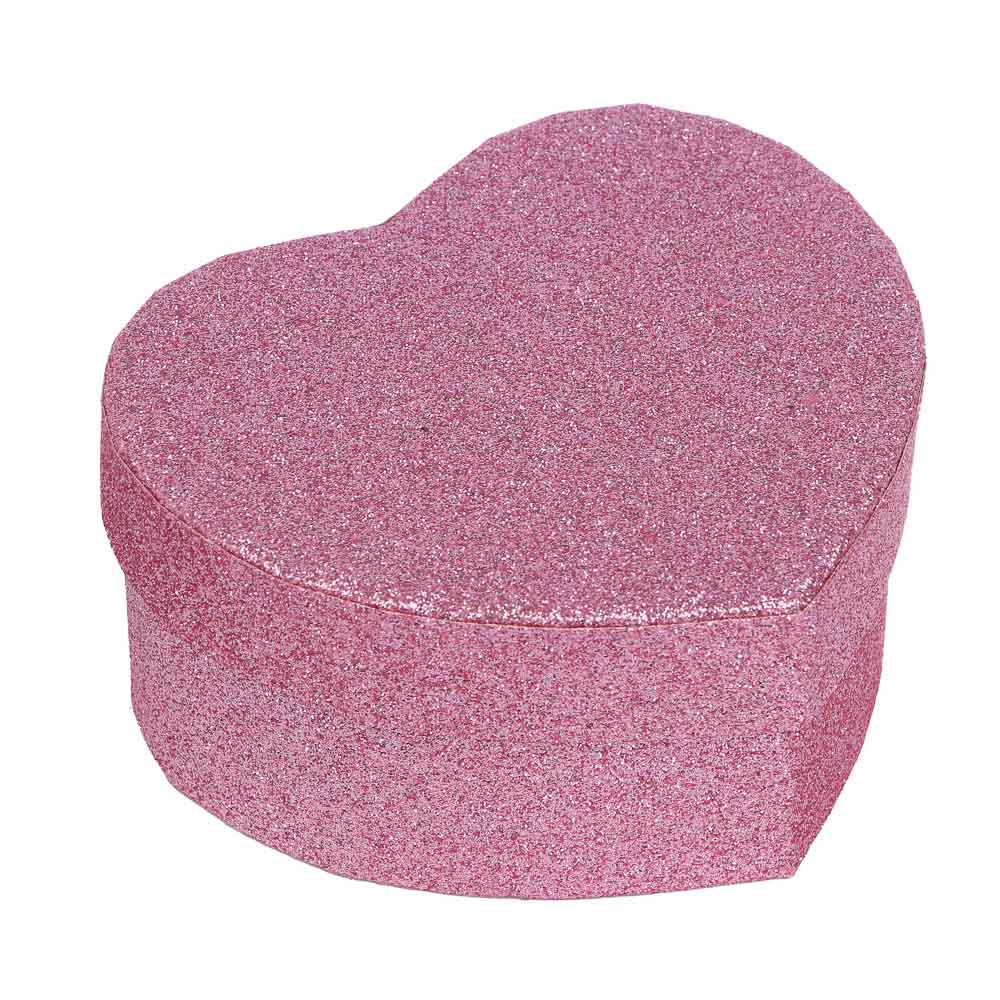Коробка подарочная в форме сердца, декор глиттер, 11x9,8x5,2 см, 2 цвета - #2