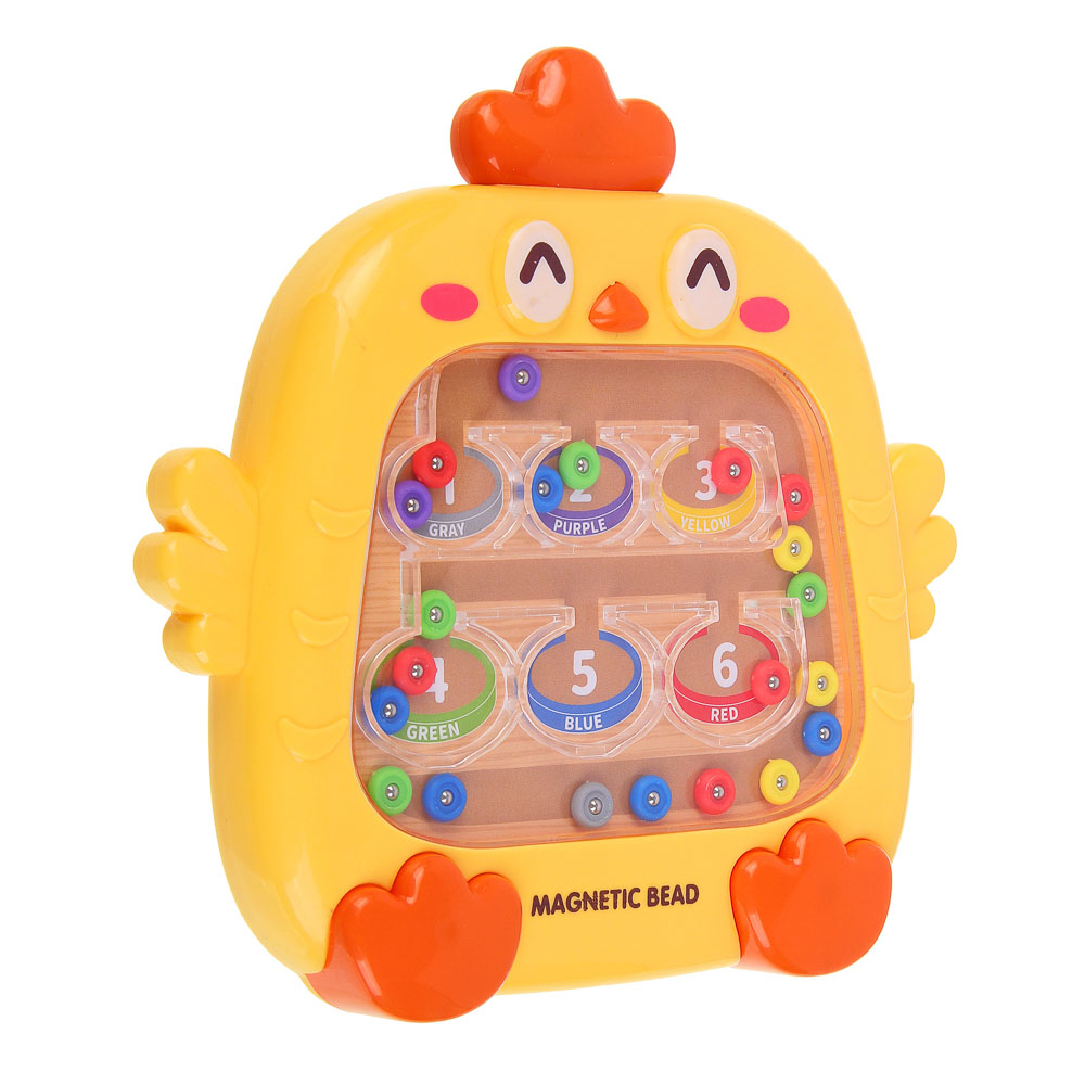 ИГРОЛЕНД Развивающая магнитная игрушка "Цыпленок", ABS, 14,5х14,5х2,8см, 2 дизайна - #4