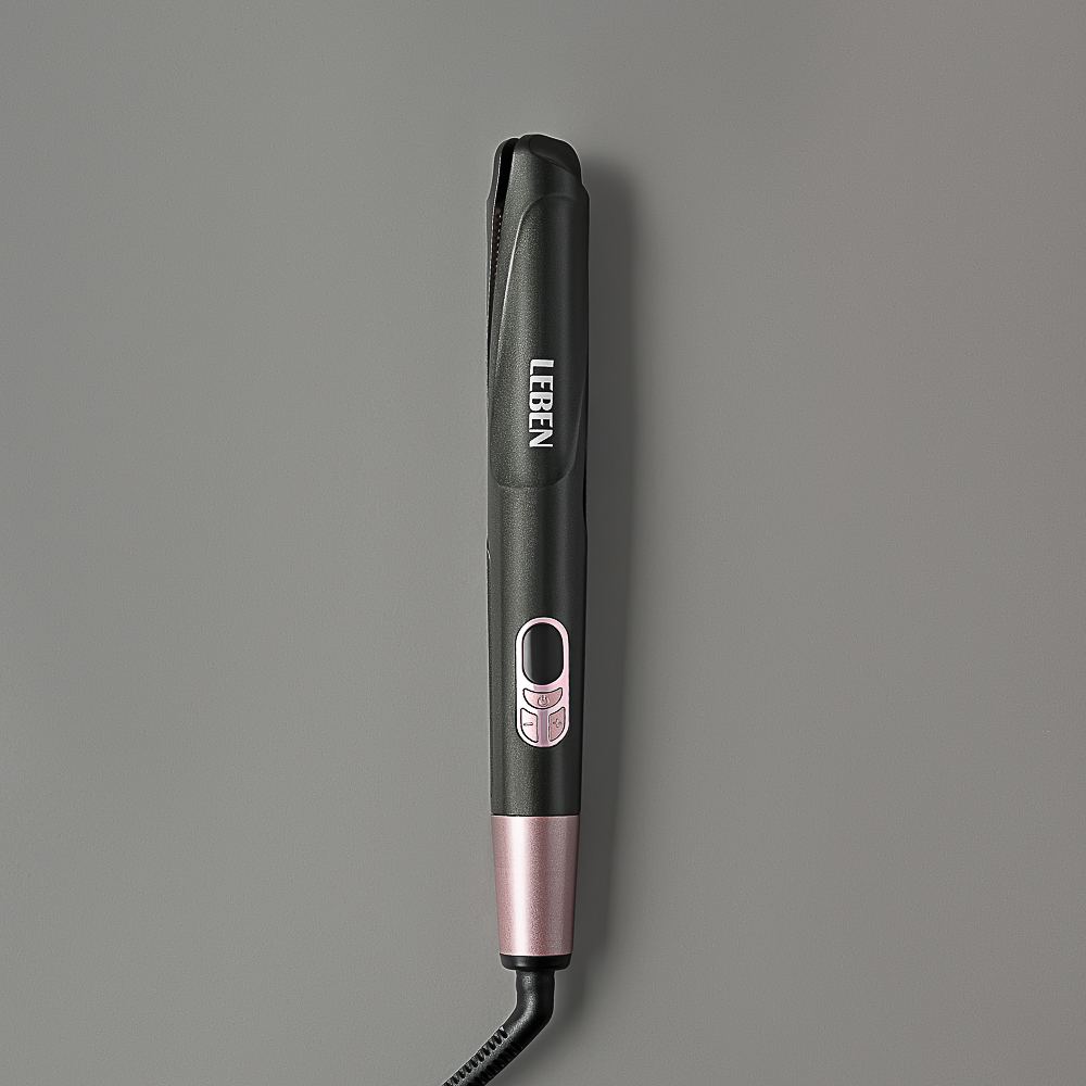 LEBEN Утюжок-выпрямитель для волос с изогнутыми пластинами, керамическое покрытие - #12