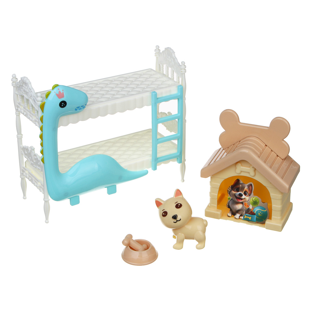 ИГРОЛЕНД Кукла 15 см с акс. и питомцами, PVC, PP, ABS, 38,5х8,5х25,5 см - #5