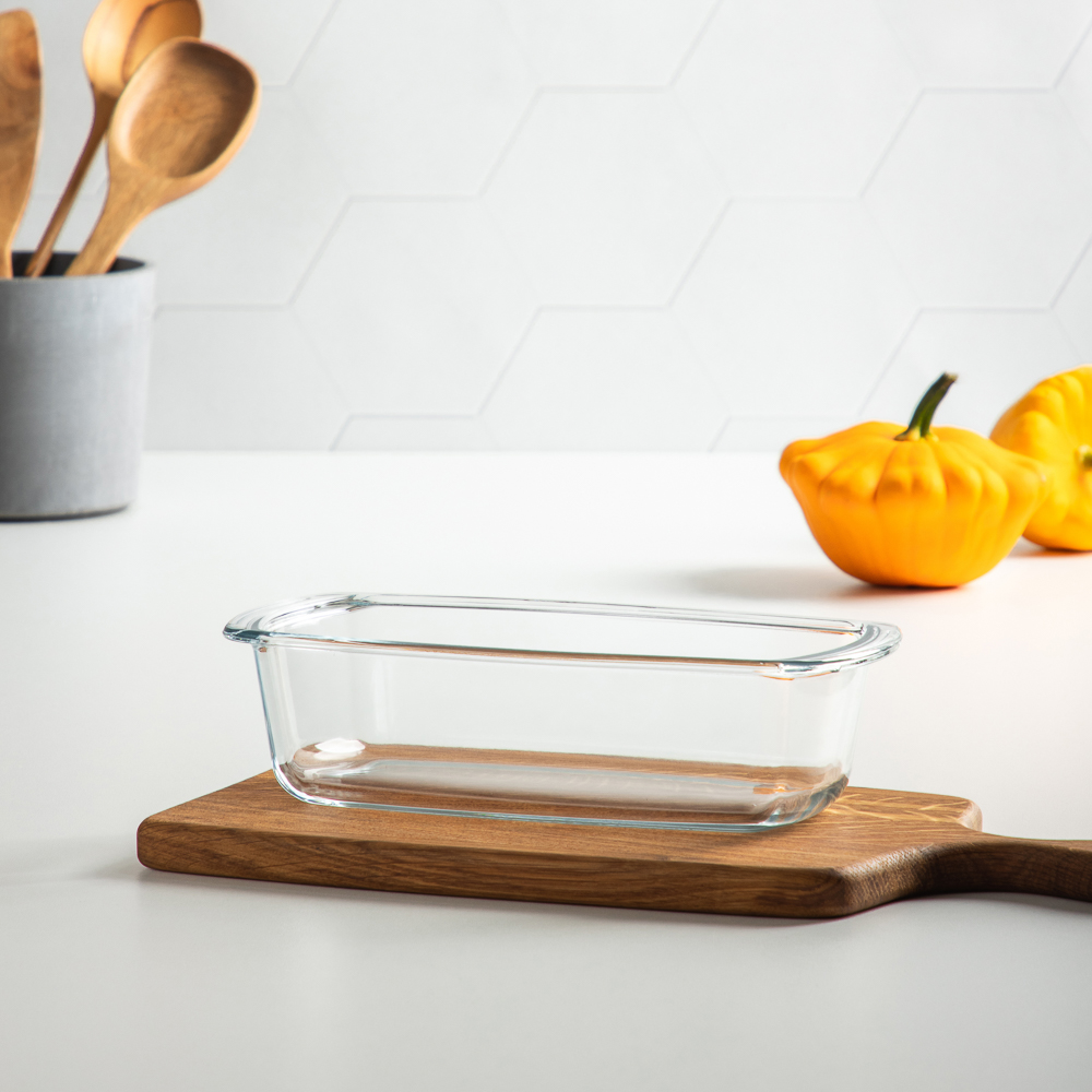 SATOSHI Форма для запекания жаропрочная прямоугольная, с ручками, узкая, стекло, 27х14х7,2см, 1,5л - #8