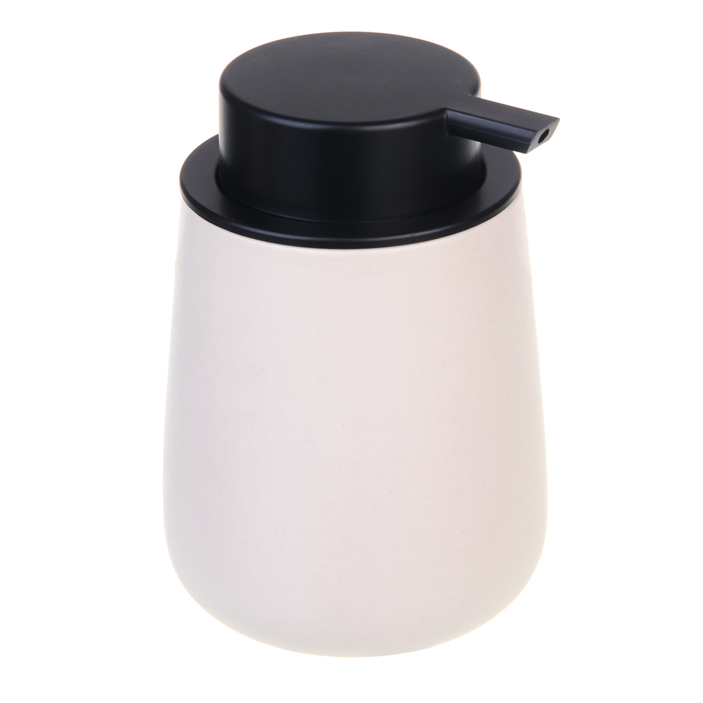 VETTA Дозатор для жидкого мыла, 320 мл, 13x9x9 см, керамика, "Космос", бежевый - #1