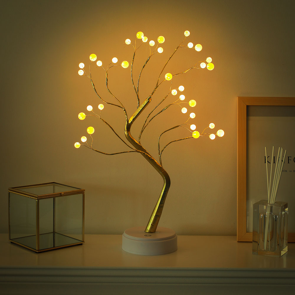 Светильник в форме декоративного дерева, 50 см, питание от батарейки, арт 6 - #1
