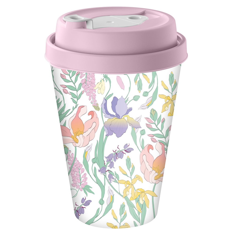 Ботаника Стакан с крышкой и клапаном 420мл, пластик, 3 цвета - #3