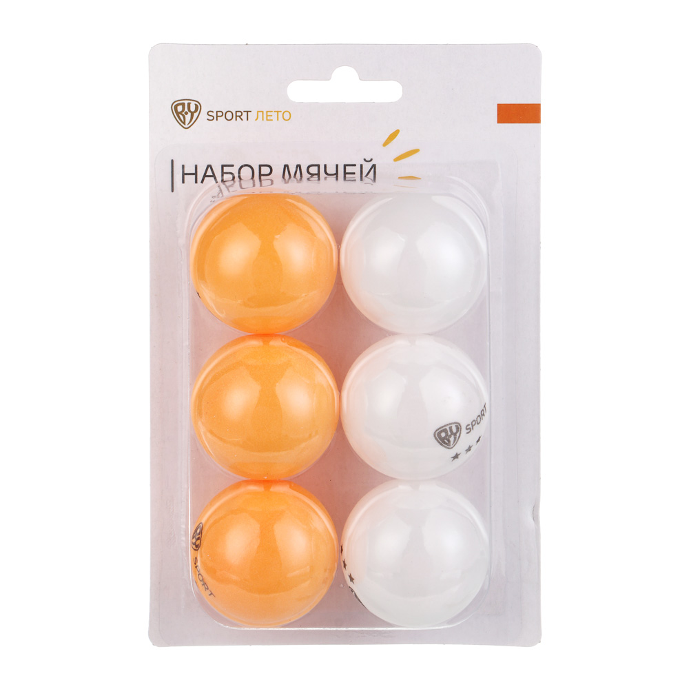 Мячи для настольного тенниса, тм BY SPORT, набор 6шт, 40мм, PP, 2 цвета - #5