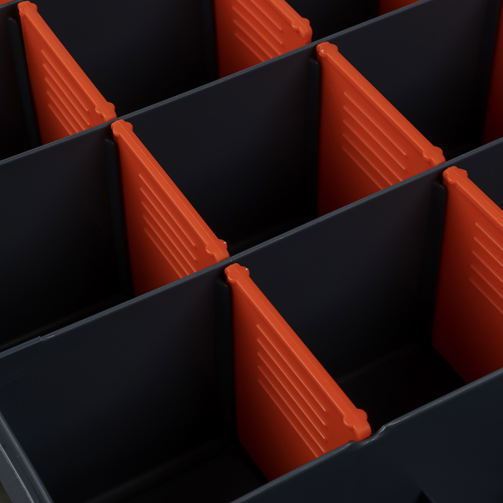 Органайзер для мелочей 15" серо-свинцовый, 382х322х74мм - #4