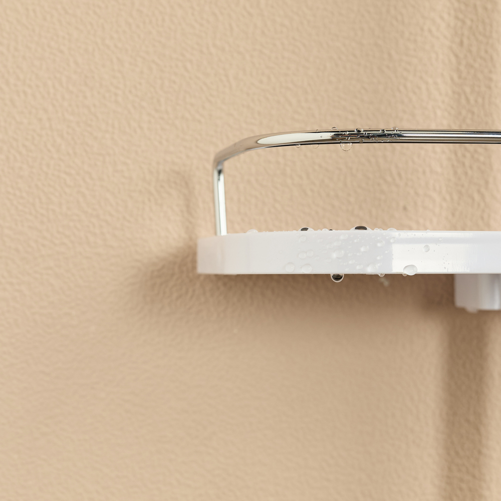 VETTA Полка на душевую стойку с держателем душа, 305*125*55мм, универсал.диаметр - #6