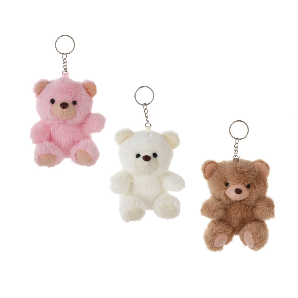 ИГРОЛЕНД Игрушка мягкая "Мишутка" 13 см, с подвесом, полиэстер, 3 цвета - #1