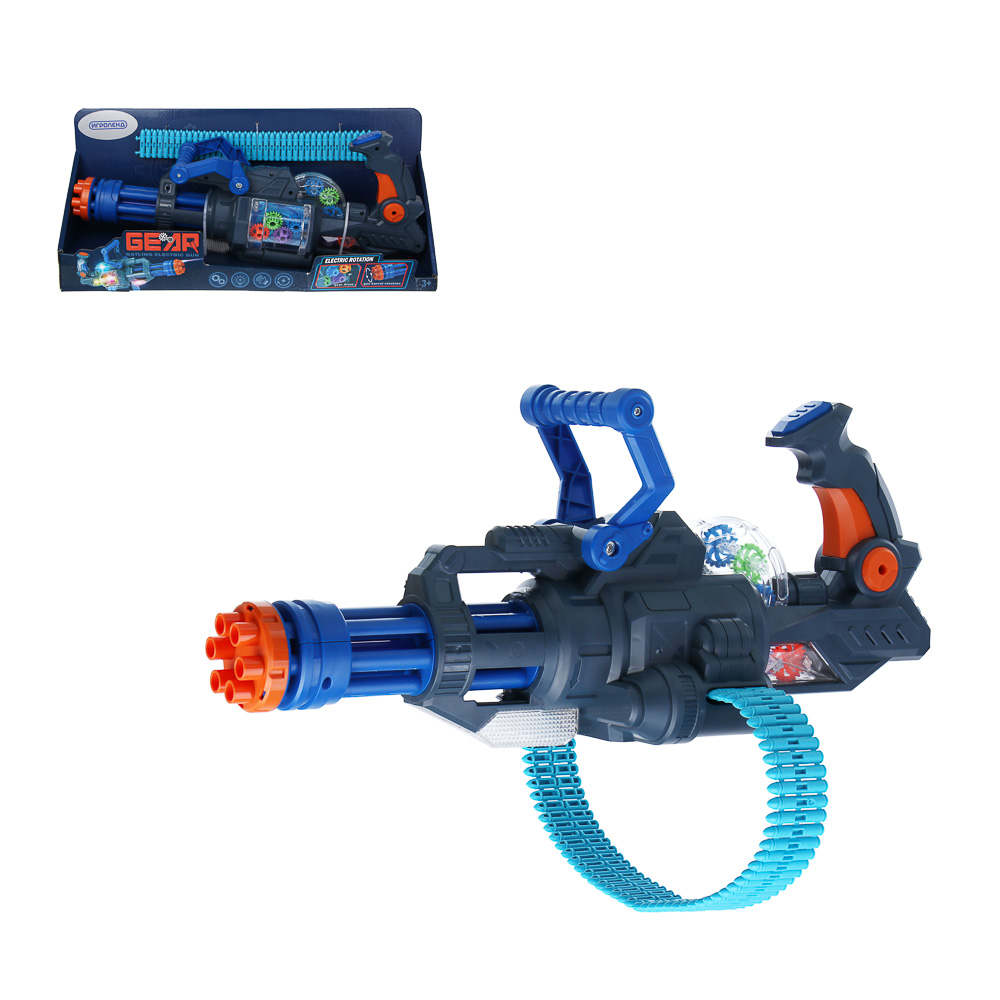 ИГРОЛЕНД Автомат, свет звук, 3хАА, PP, 40х12х18 см, 2 дизайна - #1