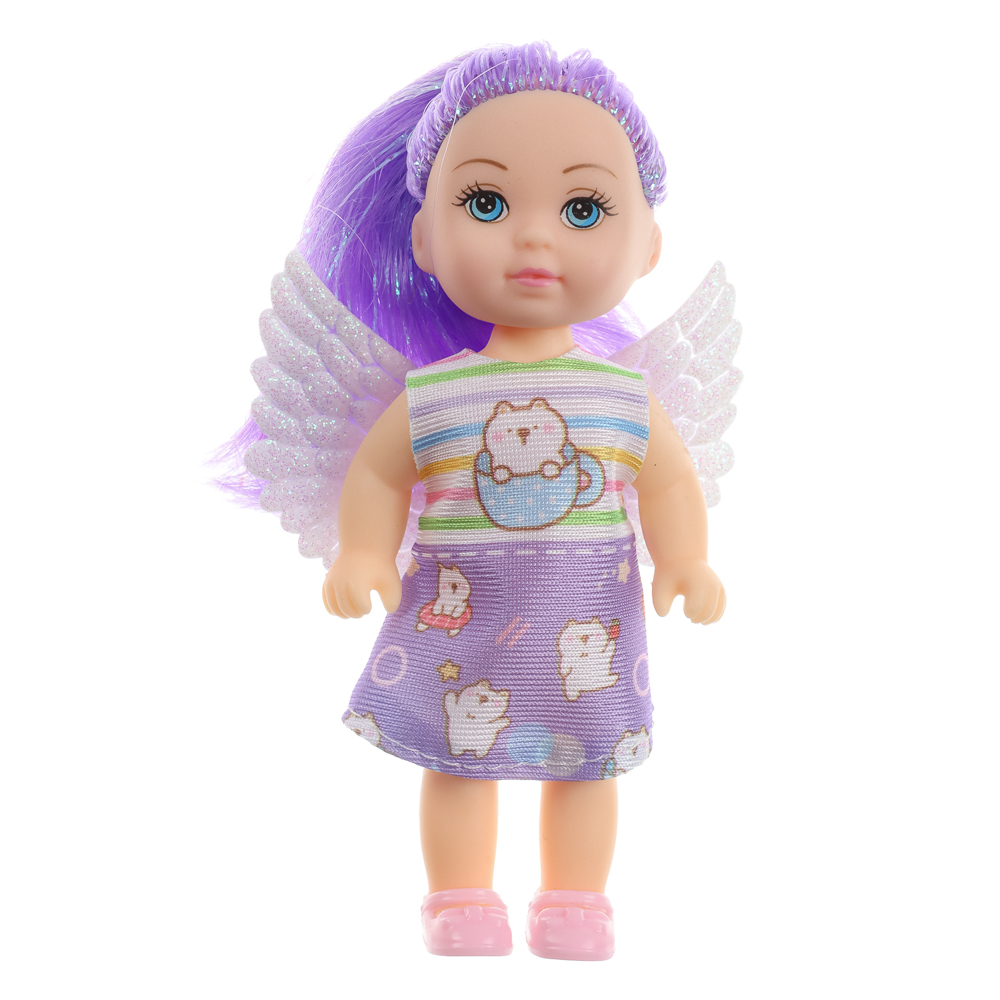 ИГРОЛЕНД Кукла с крылышками и цветн.волосами, 11 см, ABS, PVC, полиэстер, 13,5х4,5х18 см, 6 дизайнов - #22