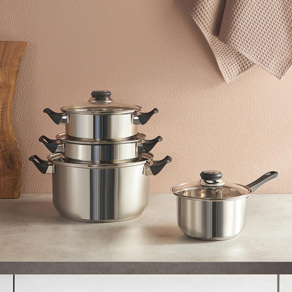 Стрейтон Ковш 16х9,5см, 1,4л, со стекл. крышкой - #13