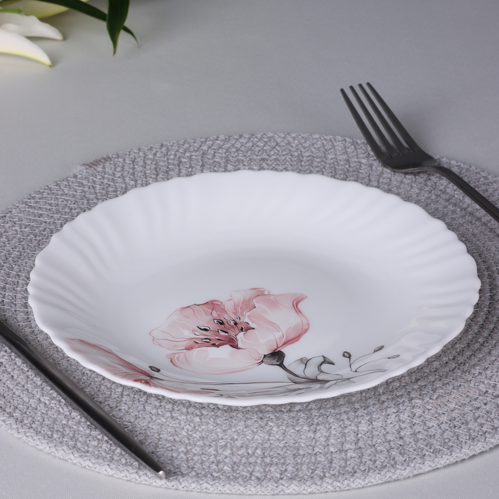 MILLIMI Роселла Тарелка десертная, опаловое стекло, 19см - #5