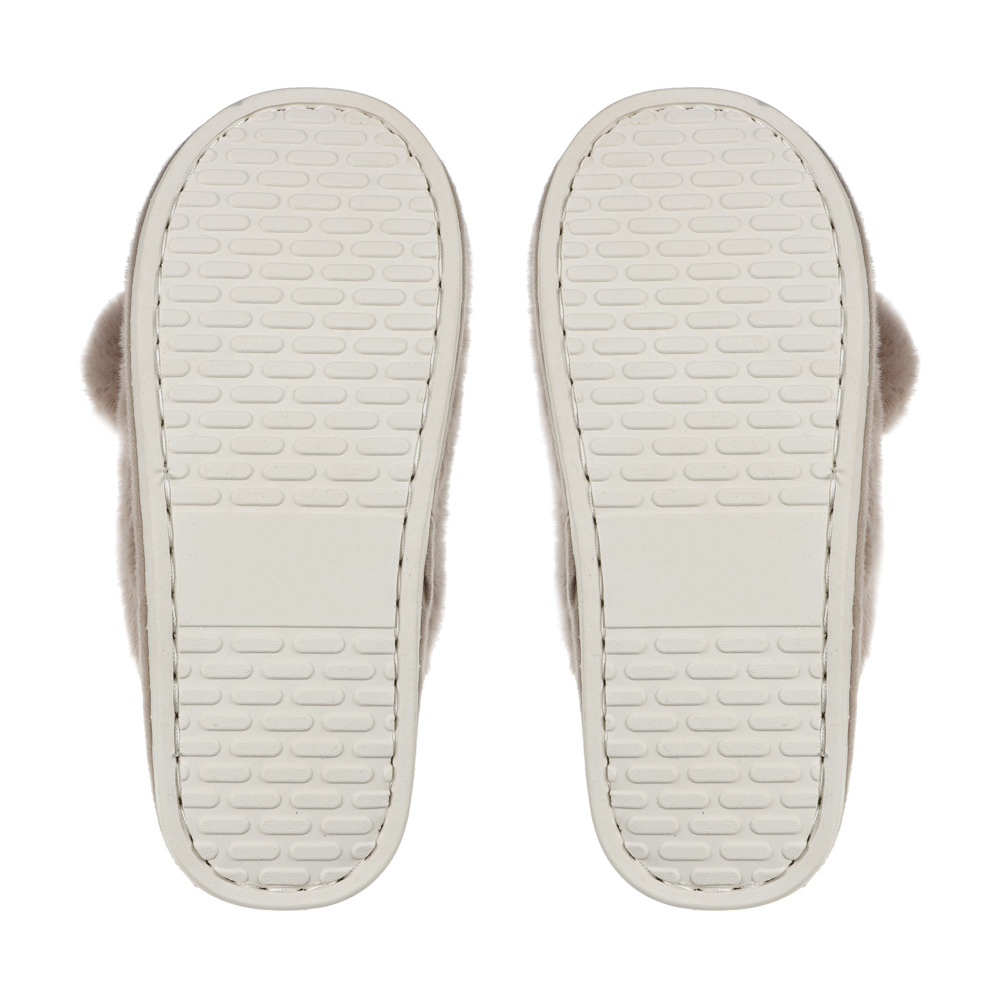 Обувь домашняя кролик, размер 38-39, цвет бежевый, #7 - #3