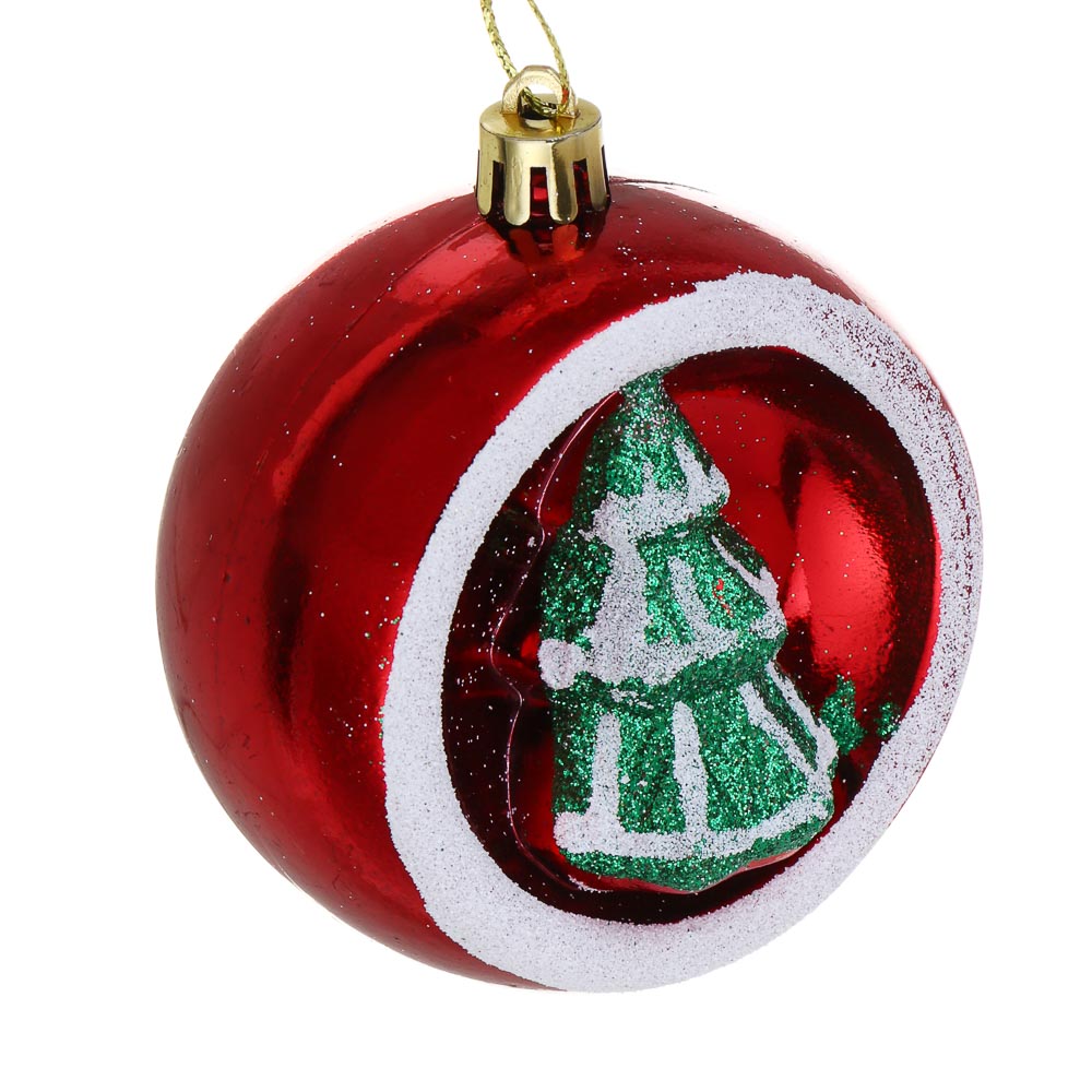 СНОУ БУМ Набор шаров 3 шт, 8 см, пластик - #3