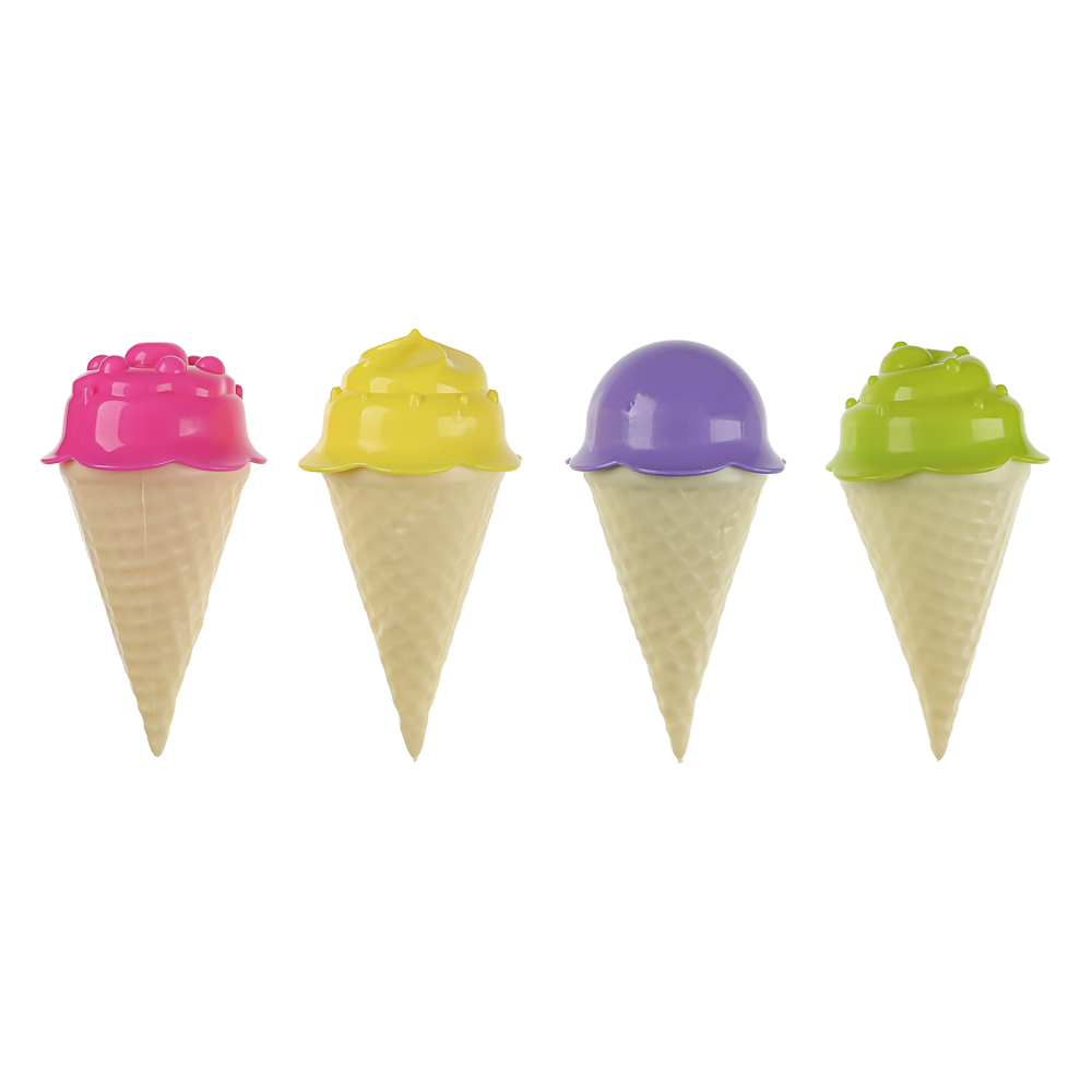 Набор формочек "Мороженое", ИГРОЛЕНД, 13 предметов, пластик, игрушка для детей 3+ - #23