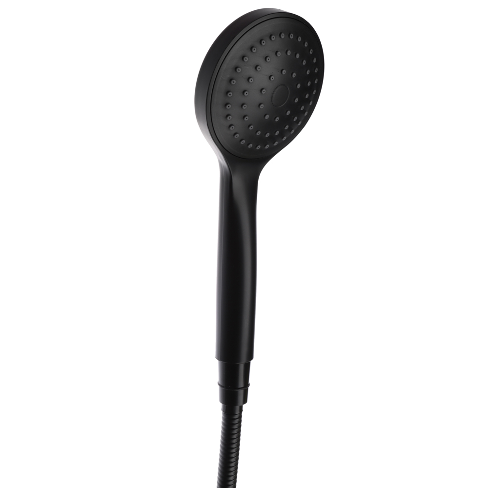 СоюзКран Стойка с набором для душа, лейка 1 режим, шланг 150см, стойка 60см, черный - #6